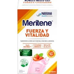 Meritene Força e Vitalidade Sabor Morango 15 saquetas