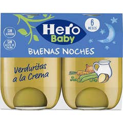 Hero Baby Boa Noite Legumes com Creme 2x190 gr