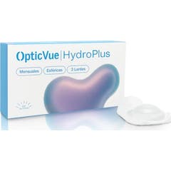 Opticvue Hydroplus Lentes Contacto Mensal 3 Unidades