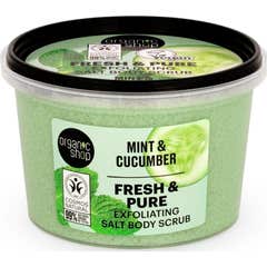 Organic Shop Fresh & Pure Esfoliante Sal Menta Pepino 250 ml