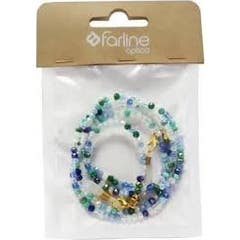Farline Cordão Óculos Cristais Azul 1 Unidade