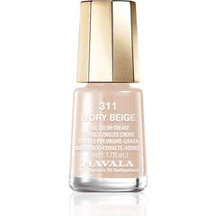 Mavala Mini Color Verniz de Verniz Ivory Beige Nail Cream Marfim 311 5ml