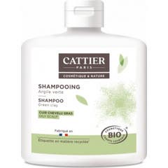 Cattier Green Clay oleoso couro cabeludo shampoo 250ml