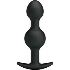 Pretty Love Anal Balls Silicone Stimulation Special Anal Balls 10.3 Cm Black 1pc