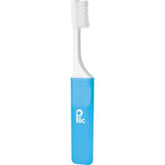 Plic Escova Dentes Viagem Macio Caixa Ventilada Azul 1 Unidade