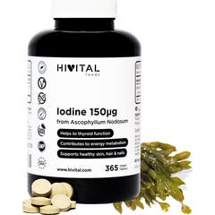 HIVITAL Yodo natural 150 mcg 365 comp