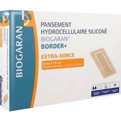 Biogaran Border+ Extra Fina Compresa de Silicone 9x15cm 10 unid.