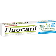 Fluocaril® Junior gel de pasta de mascar com sabor a pastilha dentária 75ml