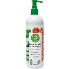 Happy Bio Cosmetics Champu-Acondicionador Pomelo-Aloe 500ml