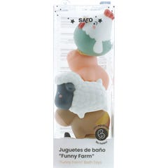 Saro Set Brinquedos de Banho Funny Farm 5 Unidades