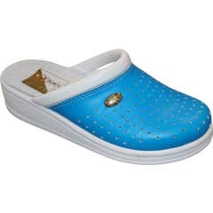 Anatonic Barour Zueco Cuero Turquesa 40 1 Par