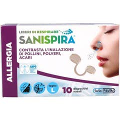 Sanispira Alergia Filtro Nasal L 10 Peças