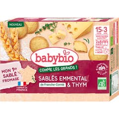 BabyBio Biscoitos Emmental de Franche Comté & Tomilho 72 g