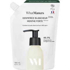 WhatMATTERS Dentífrico Branqueador Menta Forte 180 ml