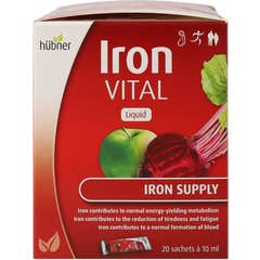 Hübner Hierro Vital Hierro y Vitaminas 20 Sobres