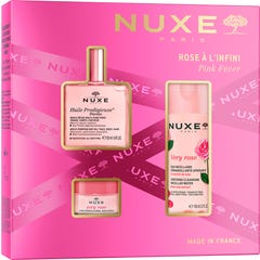 Nuxe Cofre Best Seller Floral - Huile Prodigieuse  + Agua Micelar  + Bálsamo Labios