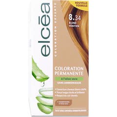 Elcea Coloração Permanente Aloe Vera 8.34 Loiro Veneziano 140 ml