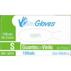 CliniGloves Luvas Nitrilo Sem Pó Tamanho S 100 Unidades