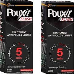 Pouxit Flash Spray Loção 2x150ml