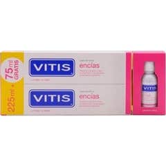 Vitis Pack Encías 2x150ml + Colutorio 75ml