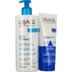 Uriage Pack Água Termal Leite Corporal Sedoso 500 ml + Derm-Phy 200 ml