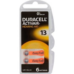 Bateria Duracell Activair Aud 13 X6