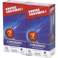 Sortez Couverts Preservativo Lubrificado com Depósito 2x12 unid.
