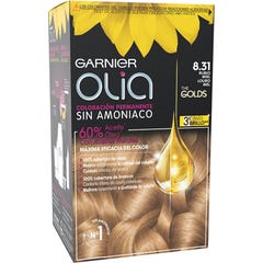 Garnier Olia Coloração Permanente N°8.31 Louro Mel 4 peças