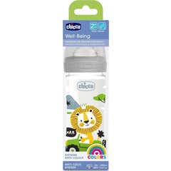 Chicco Well Being Biberão Neutro Silicone Fluxo Médio 2M+ 250ml