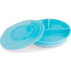 Prato Dividido Twistshake +6 Meses Azul 1 peça Prato Dividido Twistshake +6 Meses Azul 1 peça