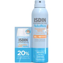 ISDIN Pack Pediatrics Fusion Water Magic 50 ml + Transparent Spray 250 ml