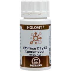 Equisalud Holovit Vitaminas D3 e K2 Lipos 3000 Ui e 75Mcg 50caps