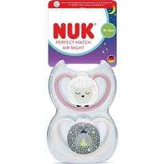 NUK Chupetas Perfect Match Air Noite Ovelha 2 unid.