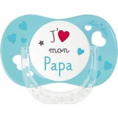 Luc e Lea Chupete Silicona I Love My Dad +6 Meses 1ud