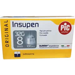 Pikdare Insupen ou 32G 8Mm 100 agulhas