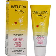 Weleda Baby Creme Facial Hidratante Calêndula Sem Fragrância 50 ml