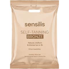 Sensilis Self Tanning Bronze 6 face towelettes