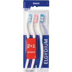 Elgydium Cepillo de Dientes Basic Suave 3uds