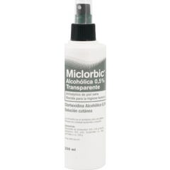 Clorexidina Micloróbica 0,5% Clorexidina transparente Micloróbica 250 Ml Spray