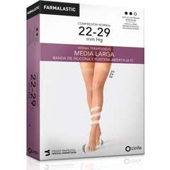 Média Longa (A-F) Comp Comp Comp Normal Farmalastic Open Toe Camel T- G