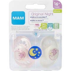 Pac Silicone Mam Noite 16+ M 2 U + Esterilizador caixa