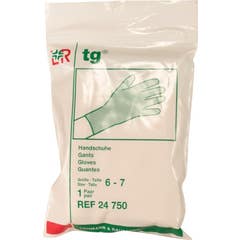 TG Luvas Dermatológicas de Algodão 6-7 1 Par