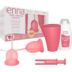 Kit Inicial do Ciclo Enna Copa Menstrual 2 Unidades