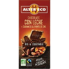 Alter Eco Leite Chocolate com Caramelo e Sal Dot Bio 100g