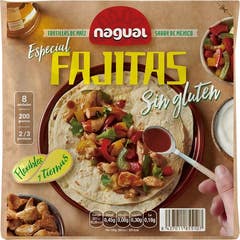 Nagual Especial tortilla de milho Fajita glúten livre 200g