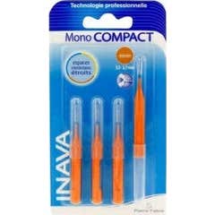 Escovas Inava Mono Compact Brushes Orange Bli4