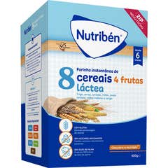 Nutribén 8 Cereais 4 Frutas Láctea +6m 600g