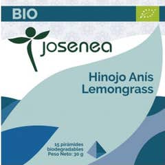 Josenea erva-doce anis capim cidreira bio caixa 15 pirâmides