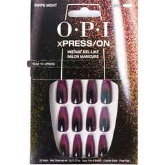 Opi xPRESS/ON Kit Unhas Postiças Long Swipe Night