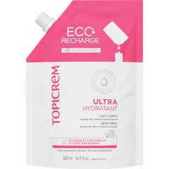 Topicrem Ultra Hidratante Leite Corporal Eco Refil 500ml